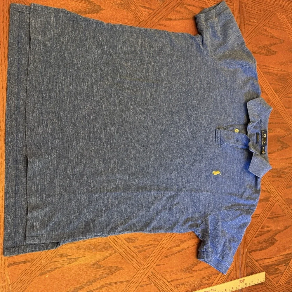 Polo Ralph Lauren Polo Shirt Blue Short Sleeve Sz Medium
